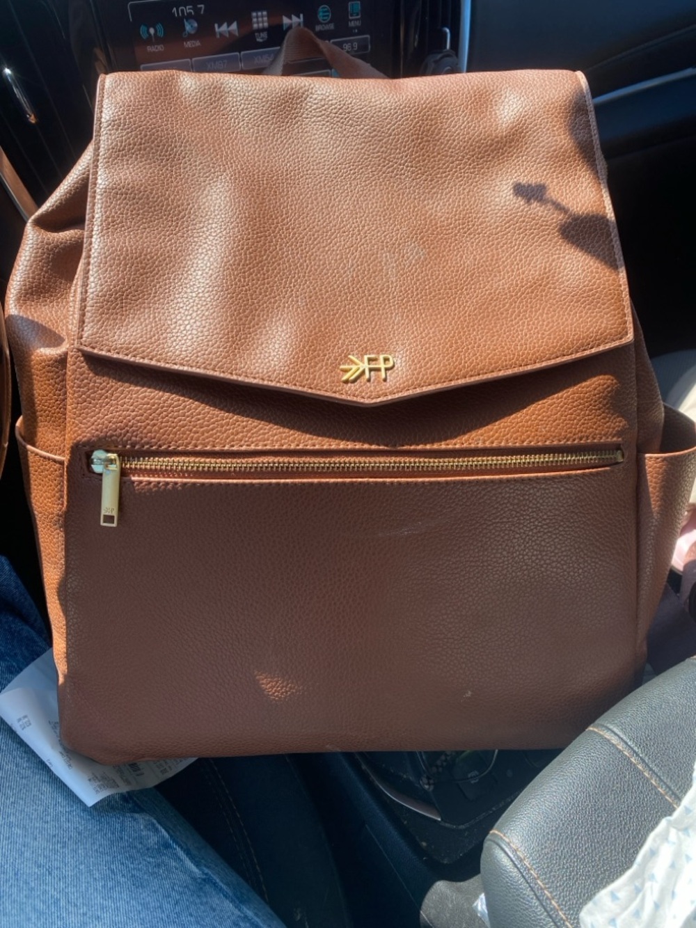 Freshly picked diaper backpack